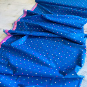 Ruby Star Society- Best Day Every Hearts in Lapis-  5 Yard Cut for Quilt Backing